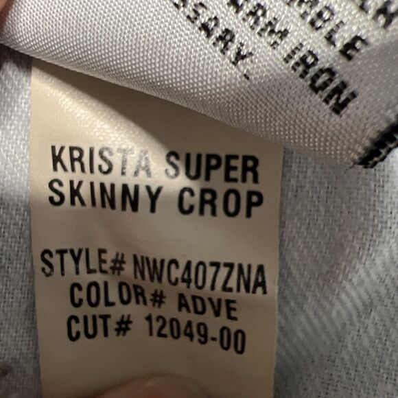 Hudson Krista Super Skinny Crop Ankle Womens Jeans Size 30 Medium Wash - Picture 13 of 13